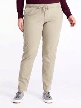 NWT LL BEAN Stretch Ripstop Plus Size Pull On Pants Womens 2X Hiking Travel